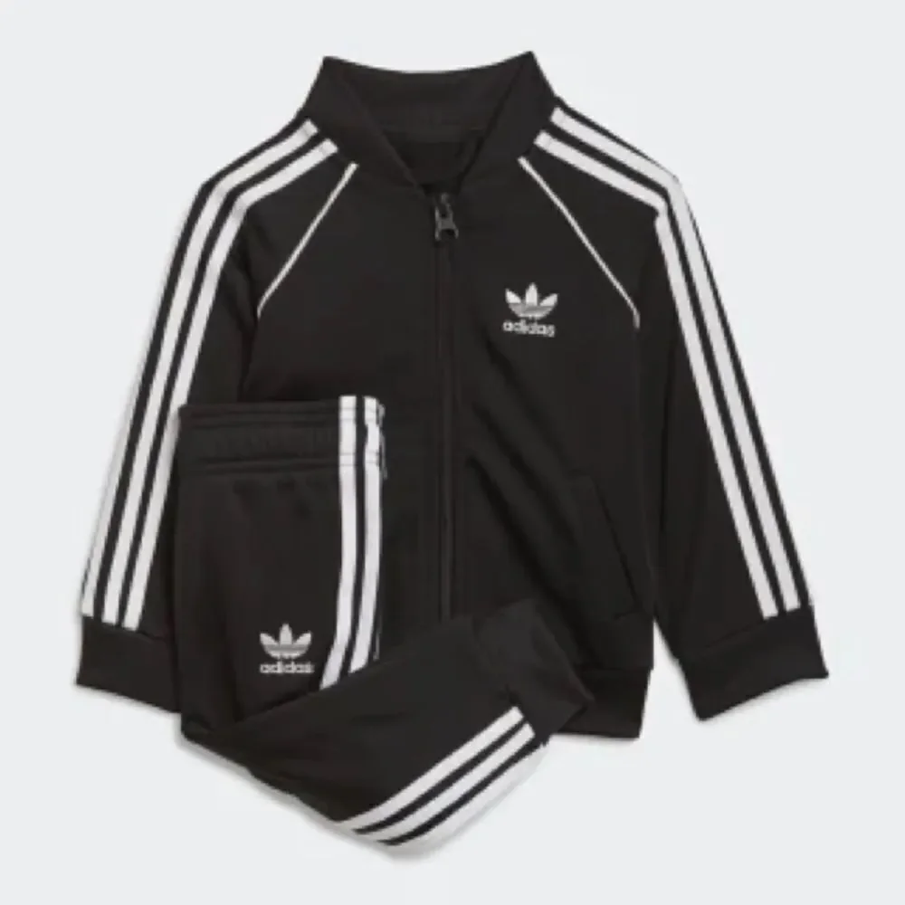 Personalized Baby/Toddler Black Adicolor Track Suit Baby Gift